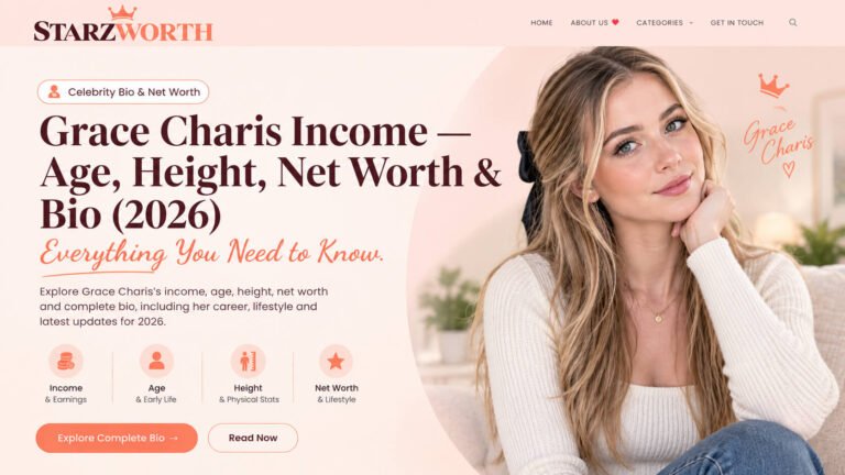 Grace Charis Income — Age, Height, Net Worth & Bio (2026)